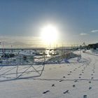 Winter am Strand in Kühlungsborn (Sonnenaufgang)