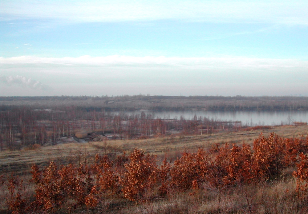 Winter am Tagebausee