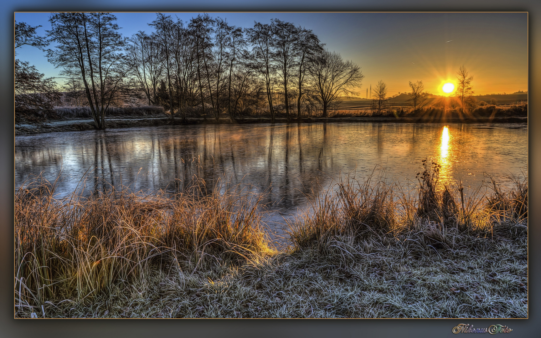 Winter am Teich