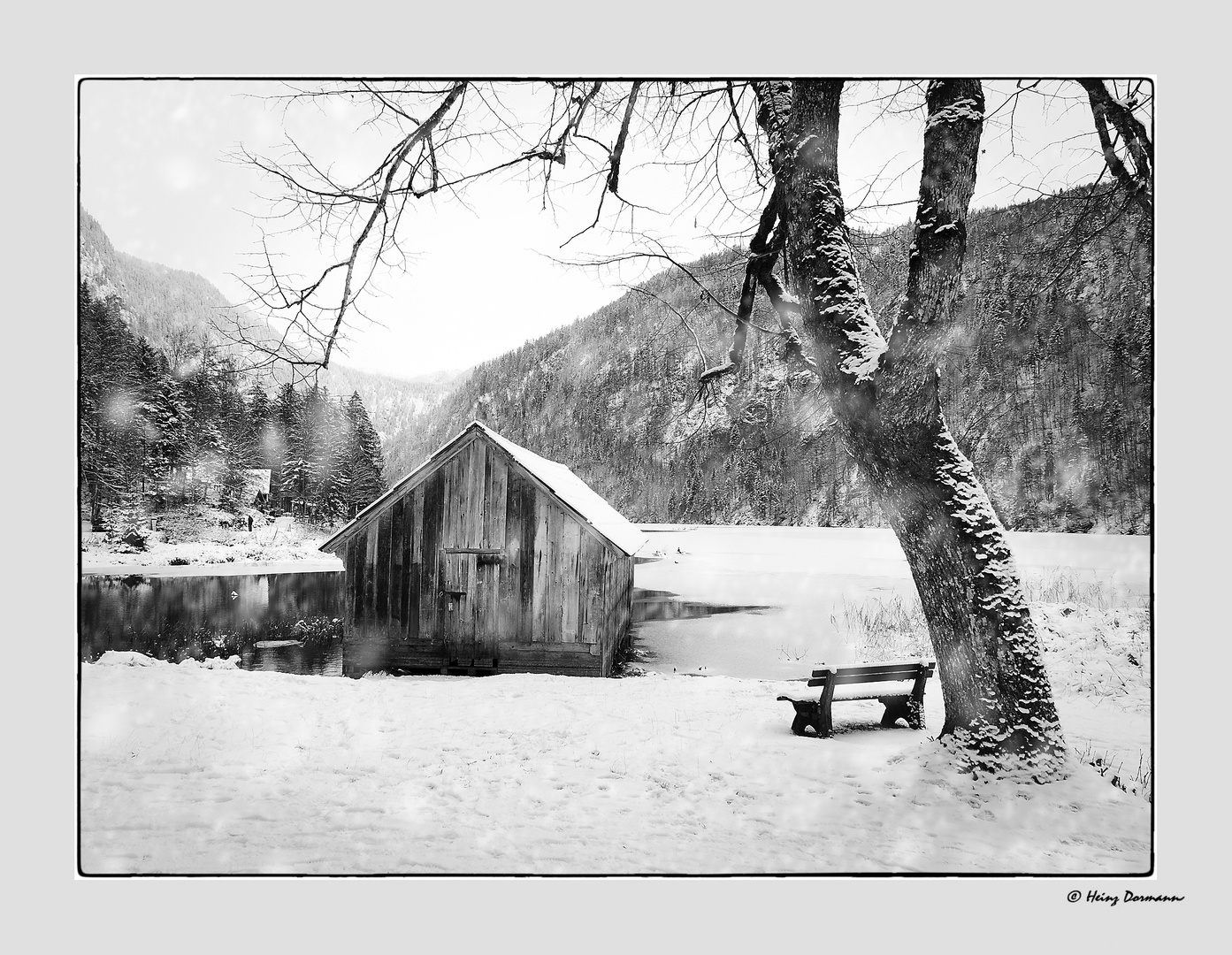 Winter am Toplitzsee im Salzkammergut