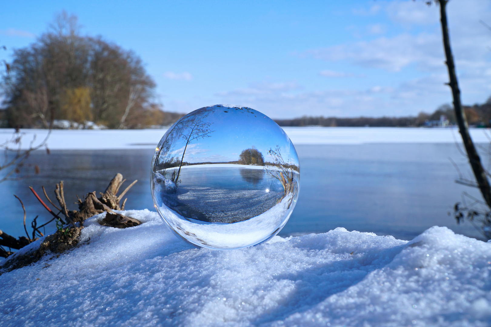 Winter am Unterbachersee Düsseldorf