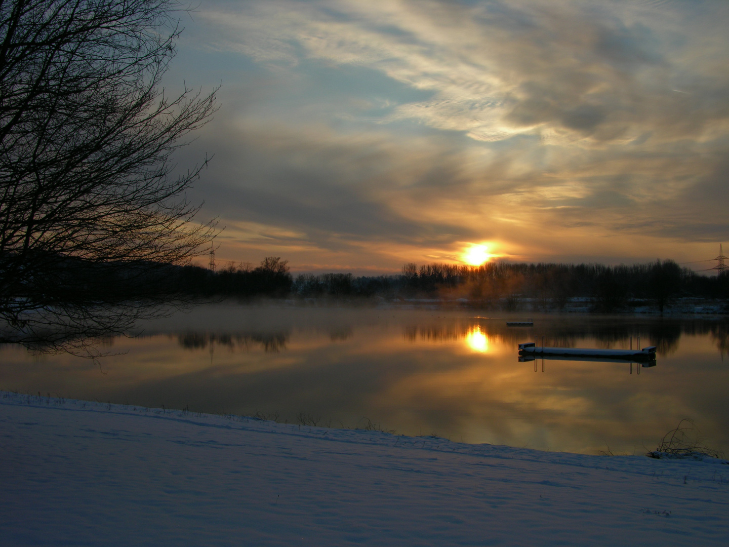 Winter am Weiher