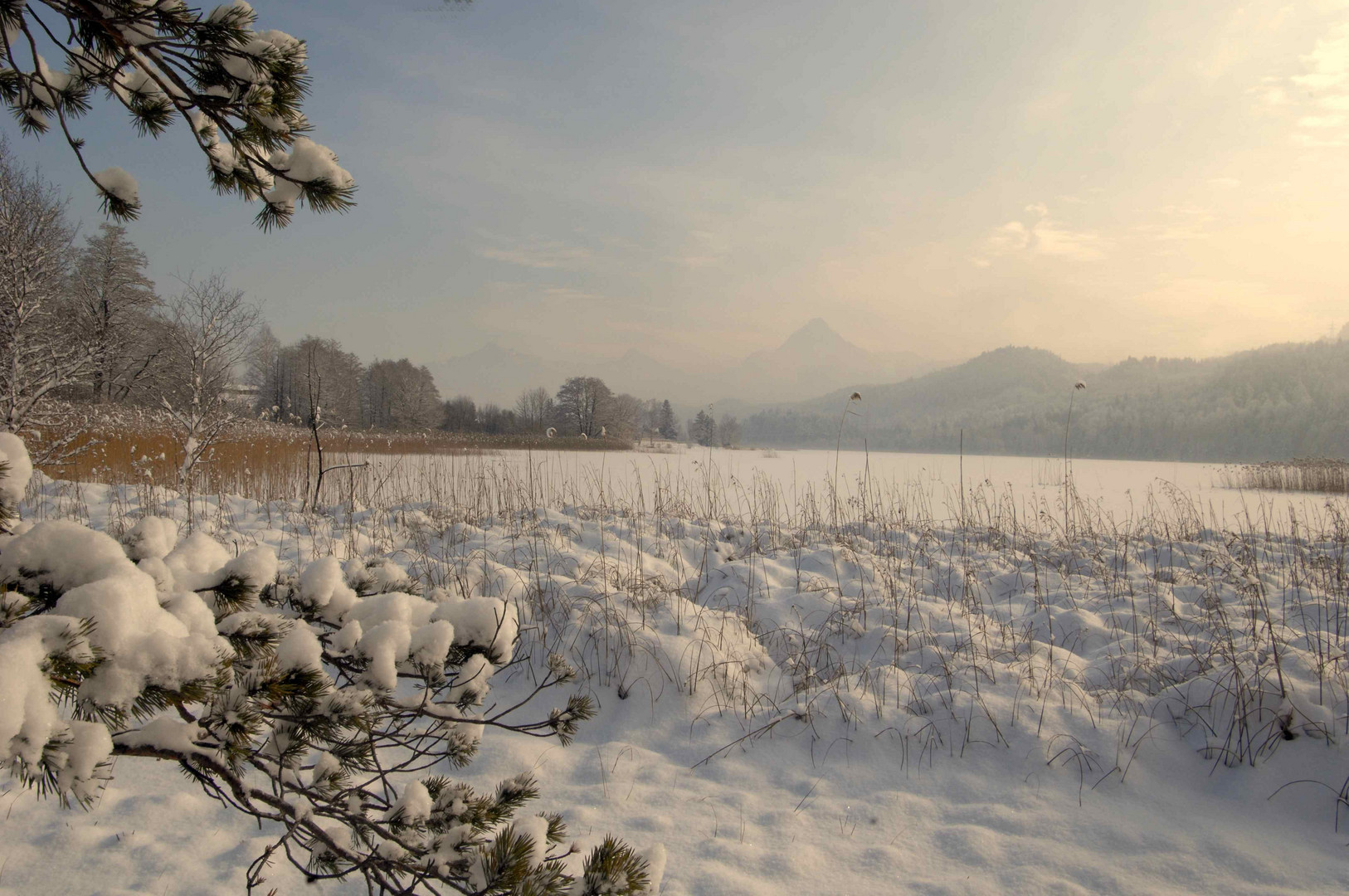 Winter am Weissensee im Königswinkel