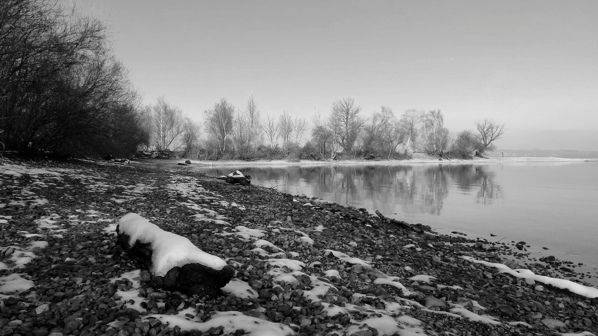 Winter am Wocherhafen