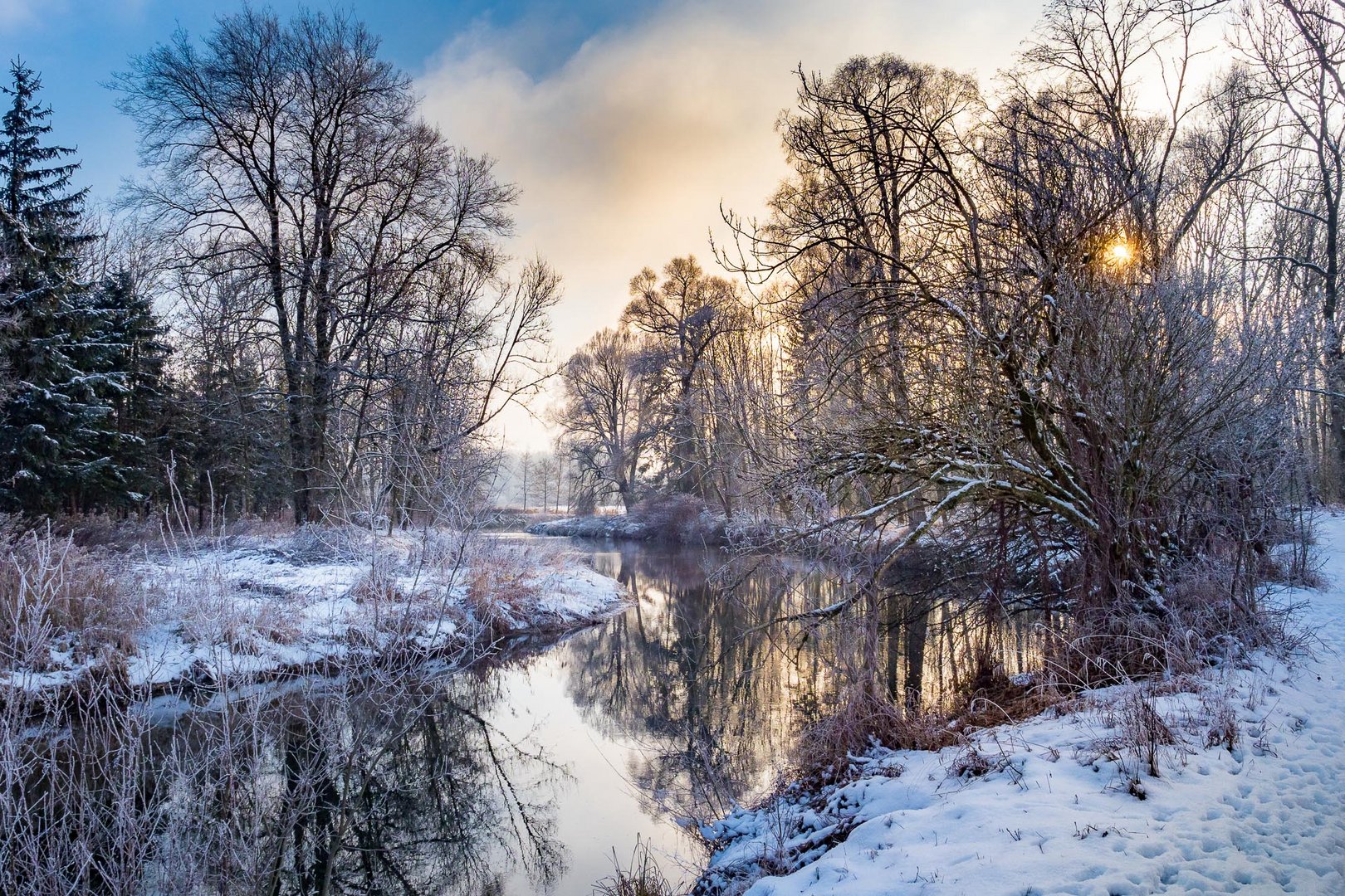 Winter an der Amper