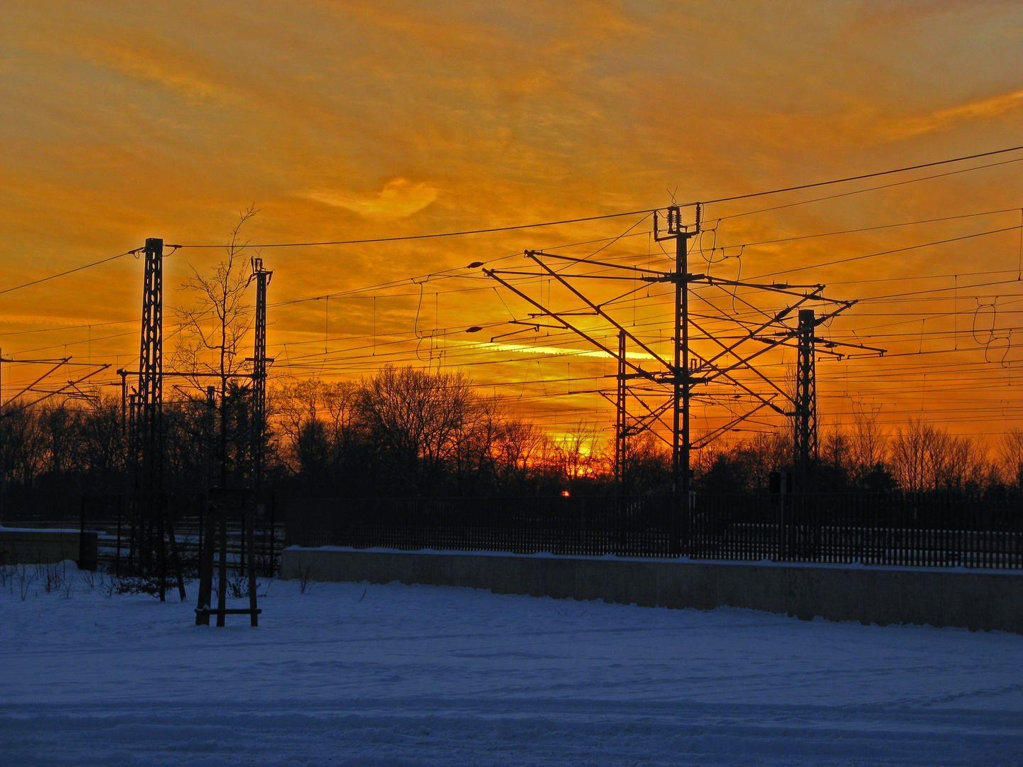 Winter an der Bahn