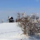 Winter an der Bockwindmühle in Kottmarsdorf