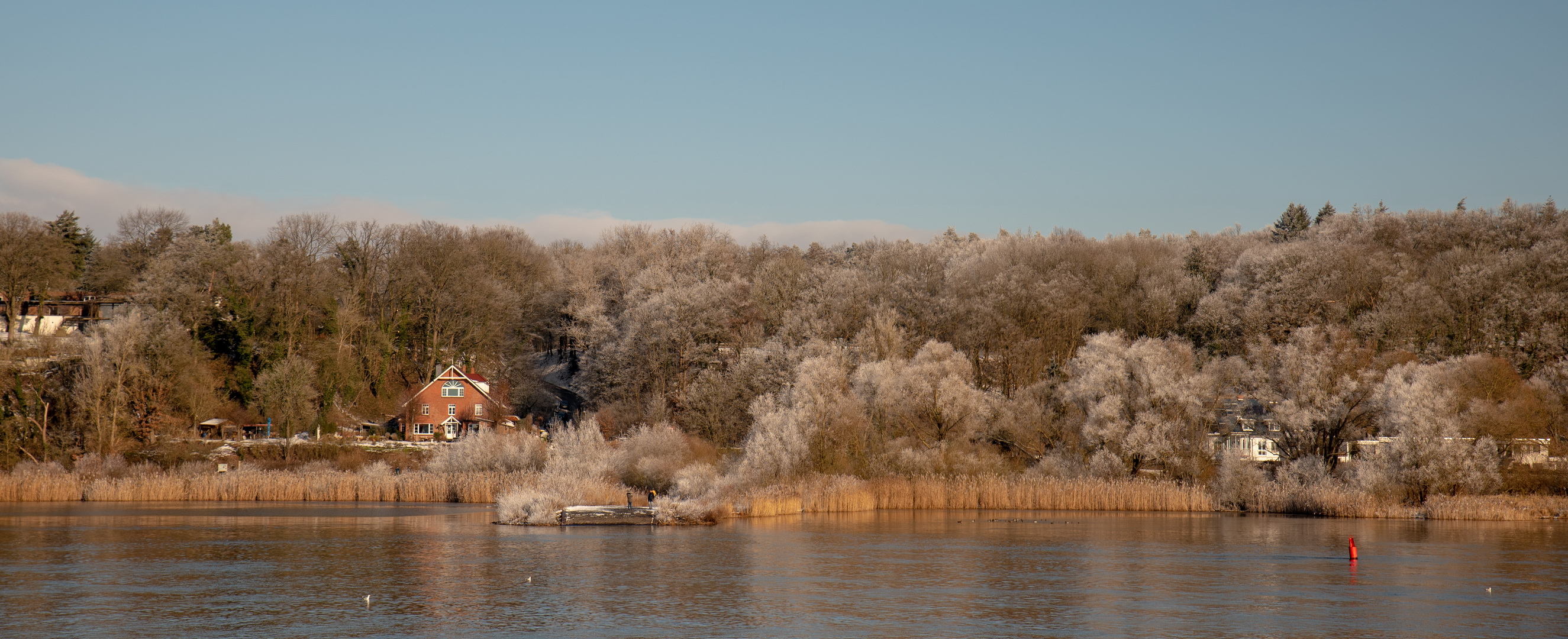 Winter an der Elbe ...