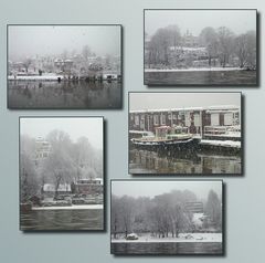 Winter an der Elbe