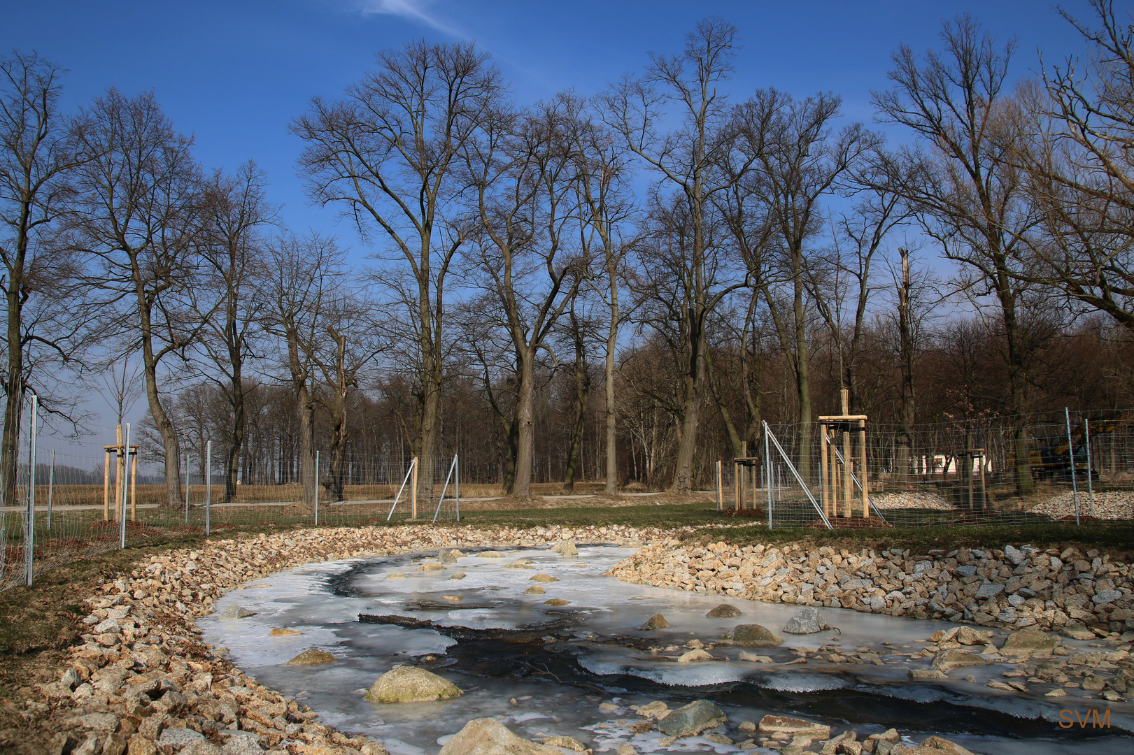 Winter an der Fischtreppe