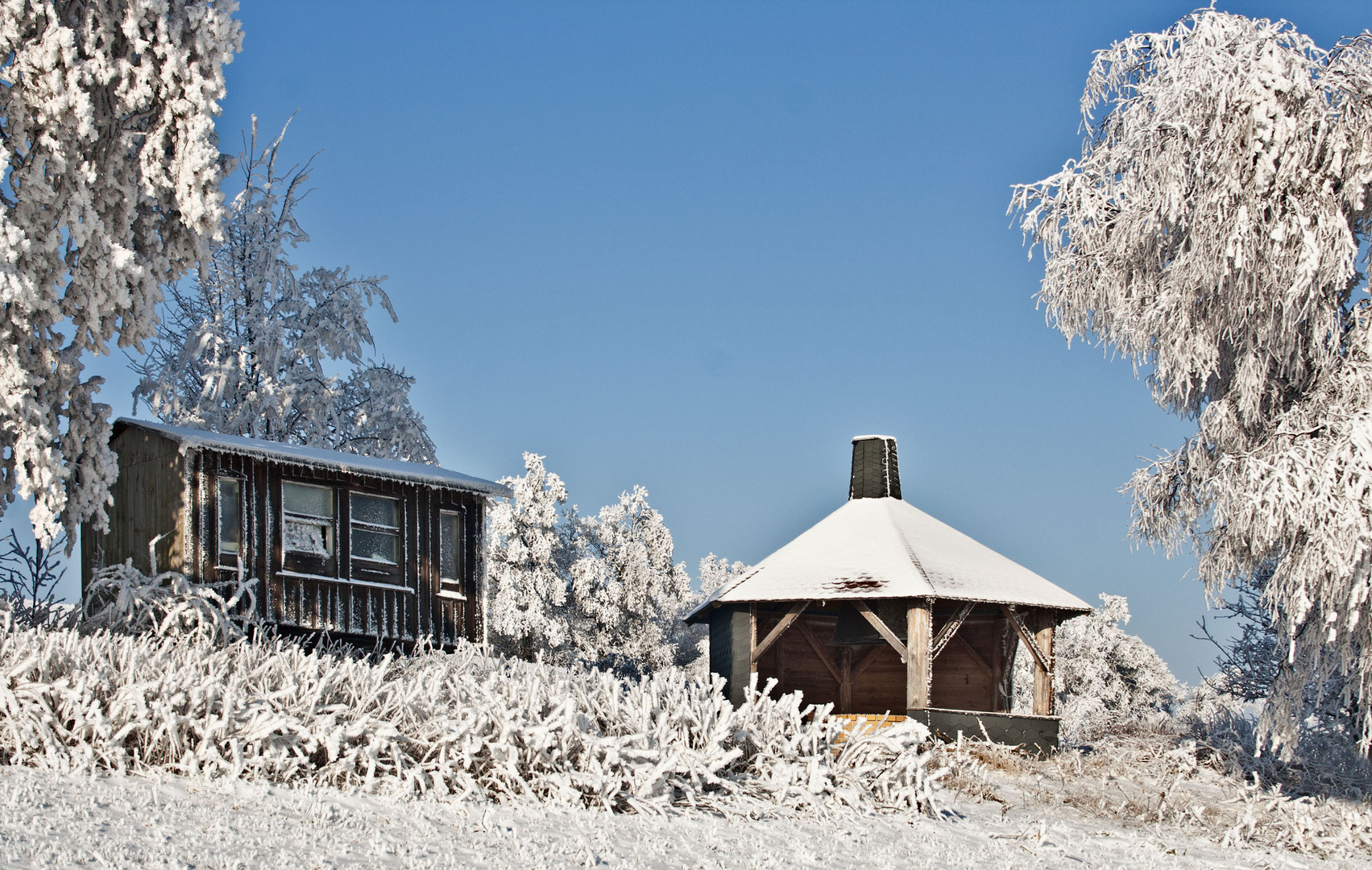 winter an der grillhütte