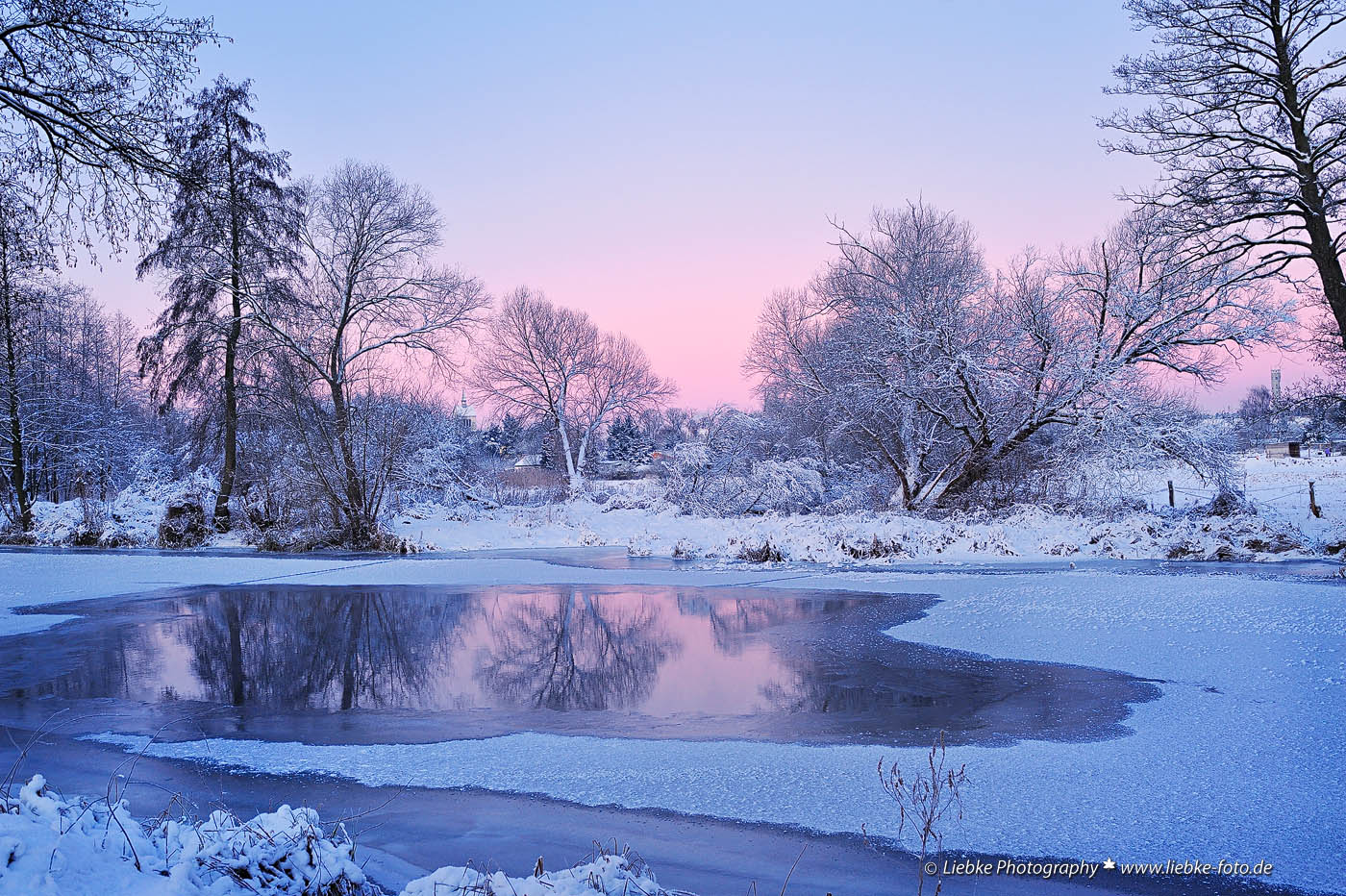 Winter an der Havel im Ortsteil Sachsenhausen von Oranienburg