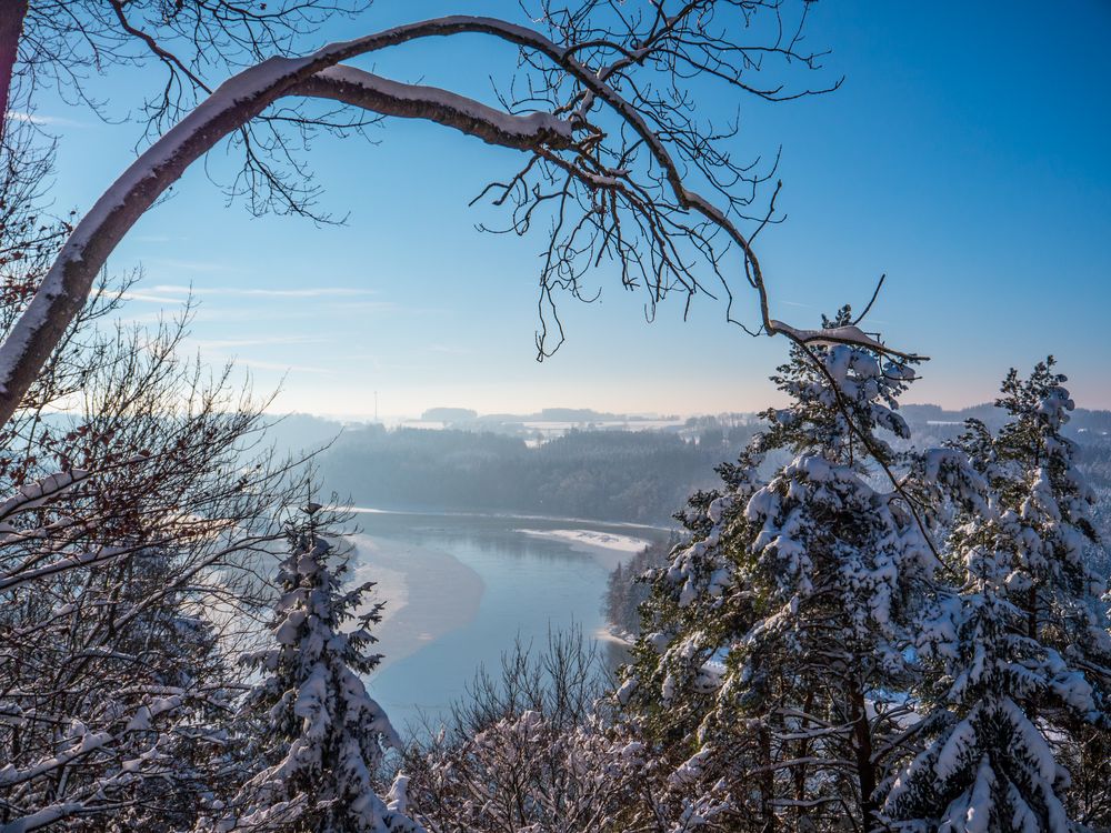 winter an der illerschleife,...