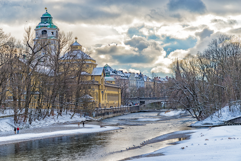 Winter an der Isar