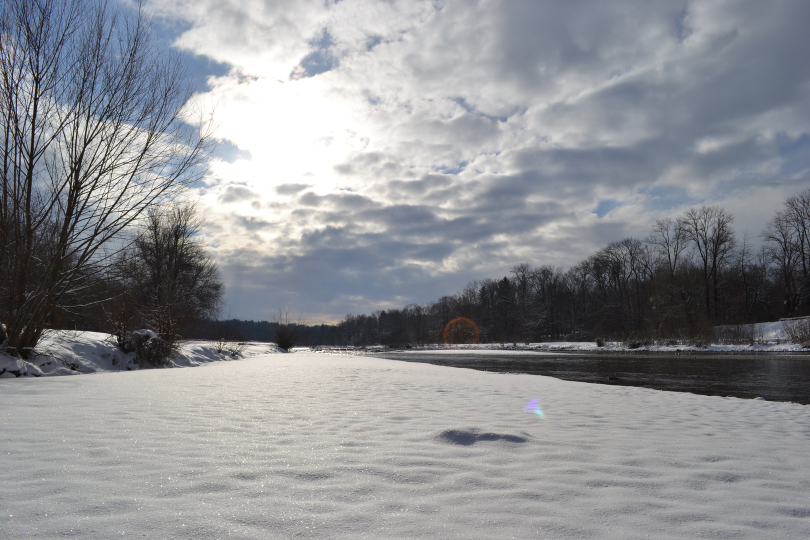 Winter an der Isar