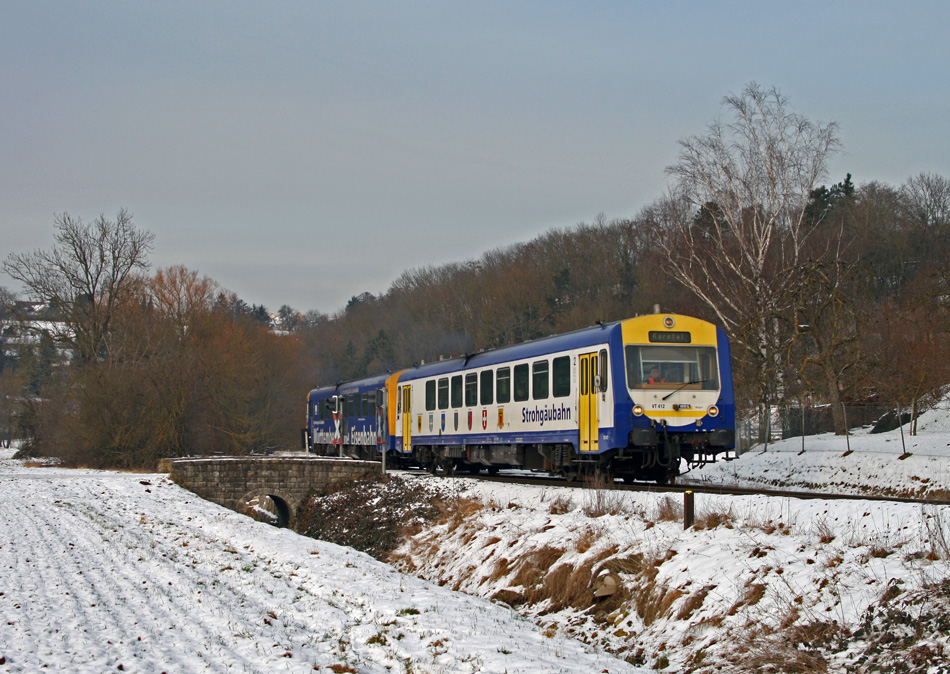 Winter an der Strohgäubahn