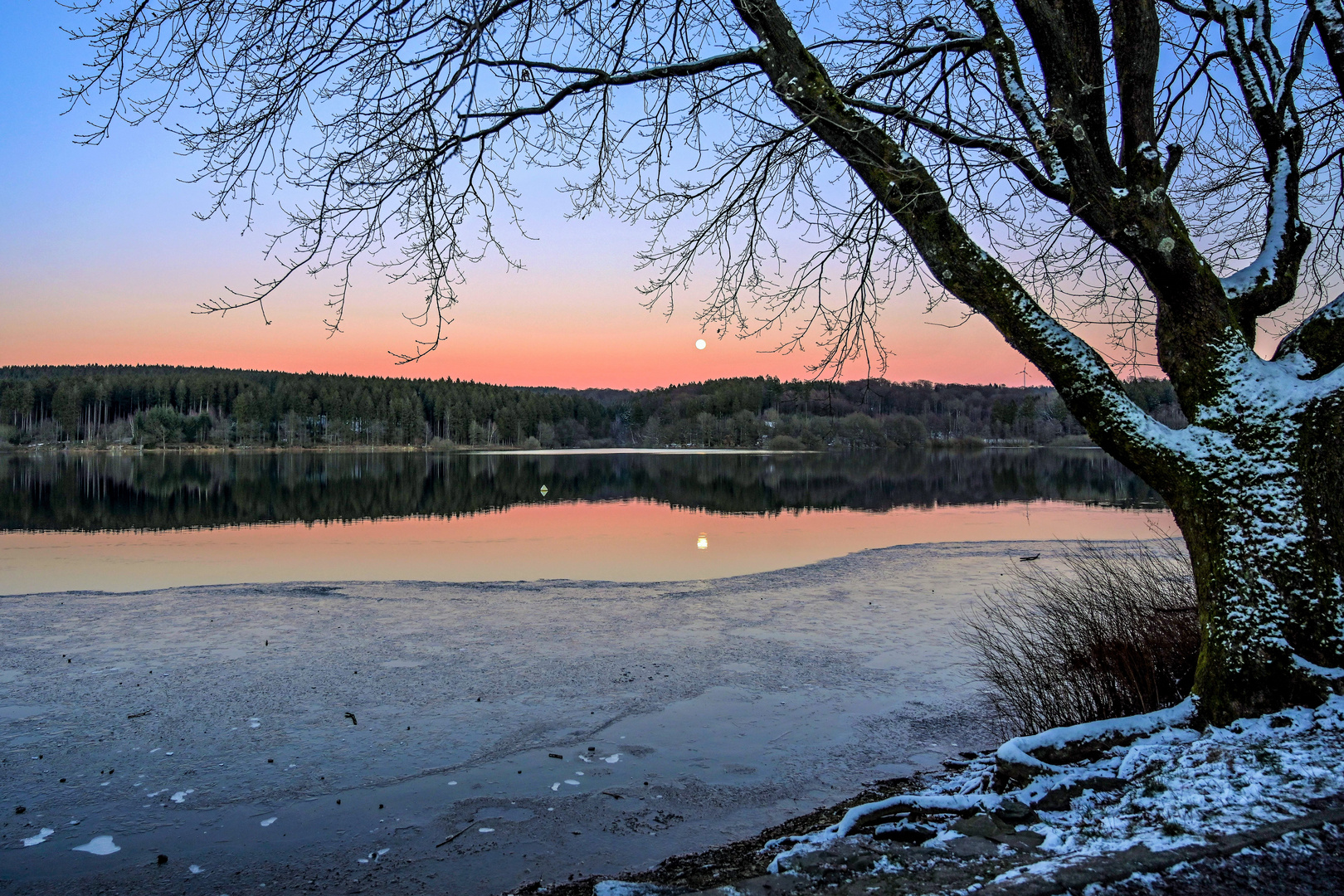 Winter an der Talsperre