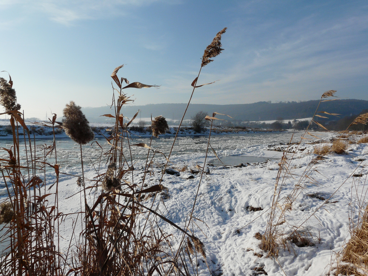 Winter an der Weser 2009