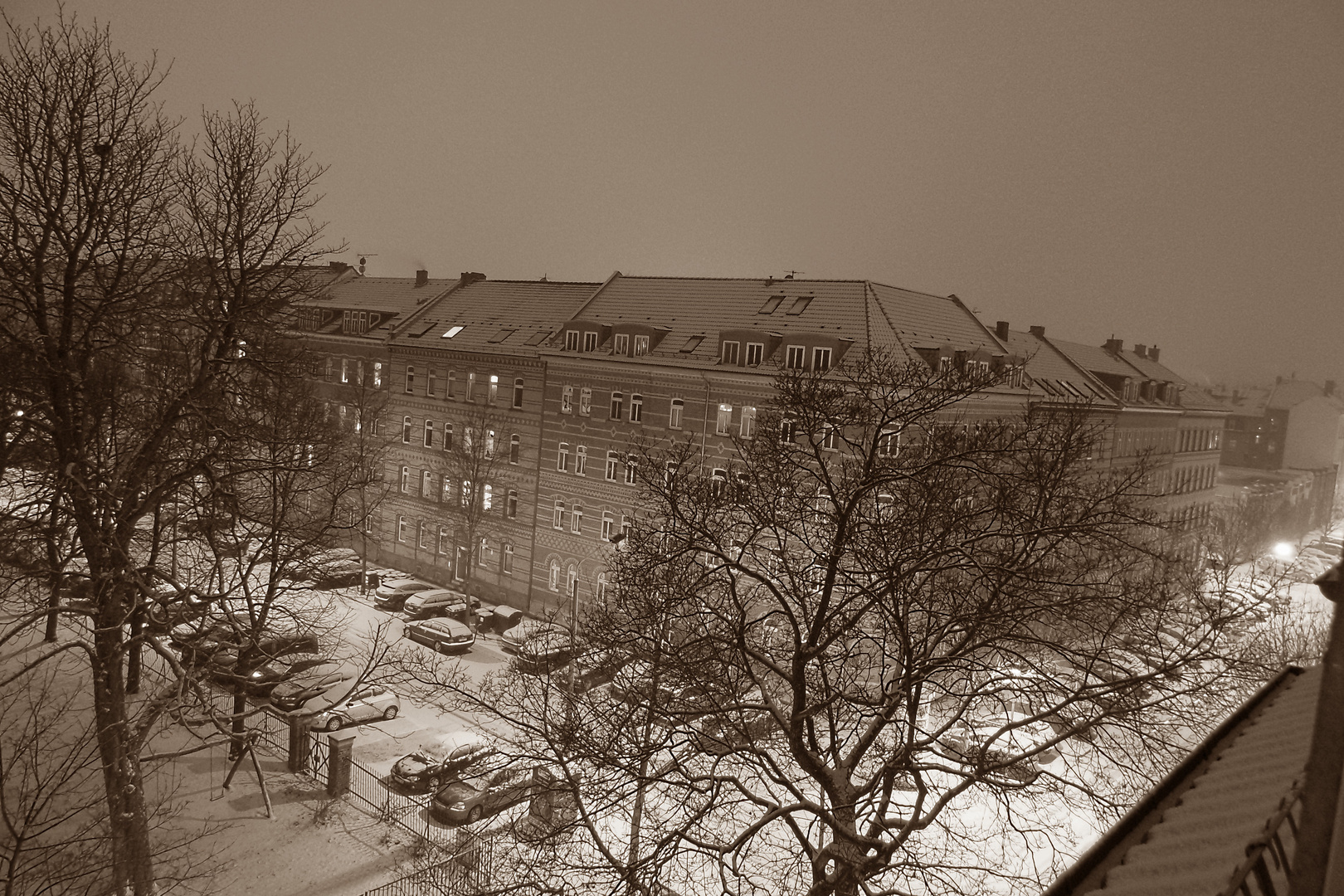 Winter(-anfang) Ende Januar 2014 in Erfurt