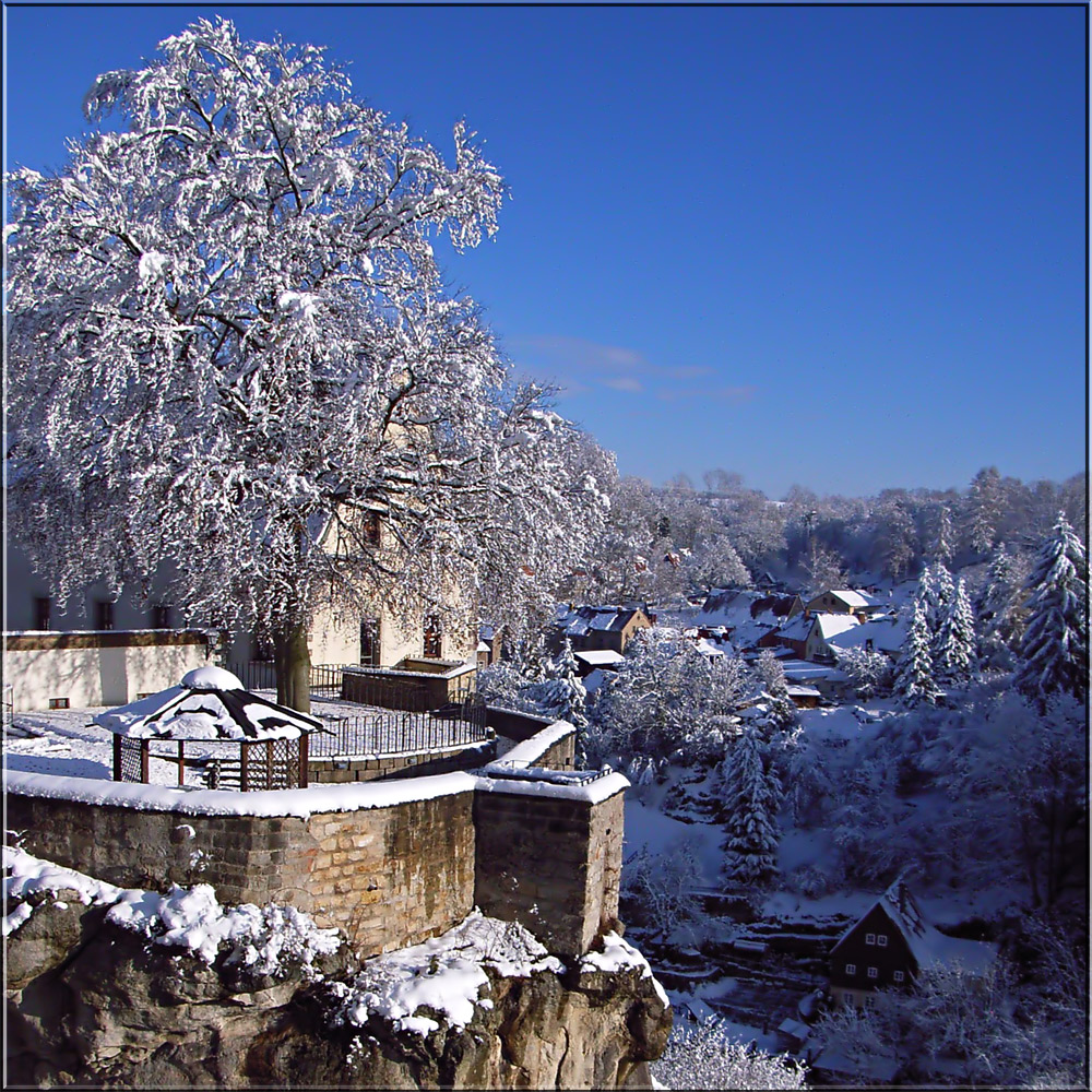 Winter auf Burg Hohnstein