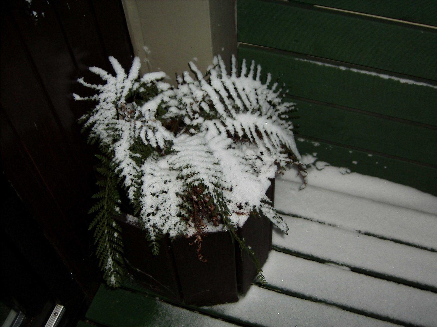 Winter auf dem Balkon