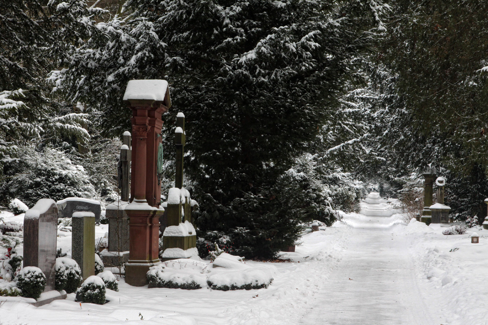 Winter auf dem Friedhof