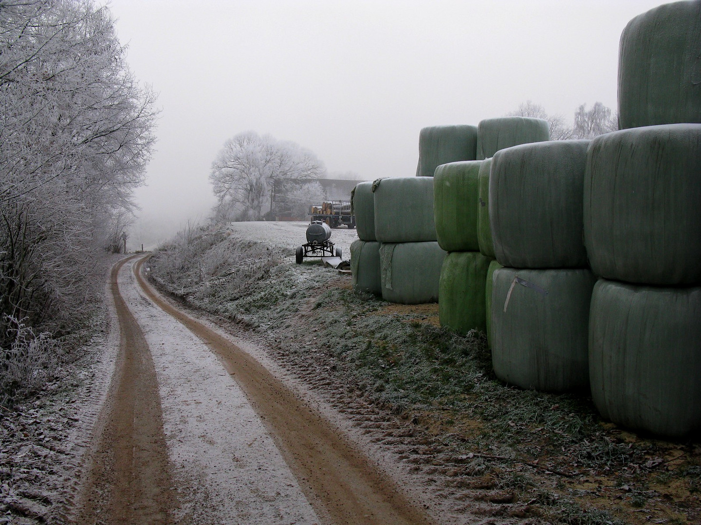 Winter auf dem Lande.