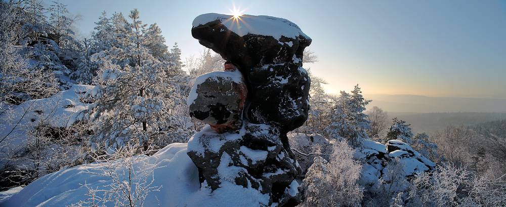 Winter auf dem Papststein