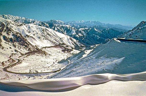 Winter auf dem Salang-Pass, Afghanistan