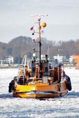 Winter auf der Elbe 2