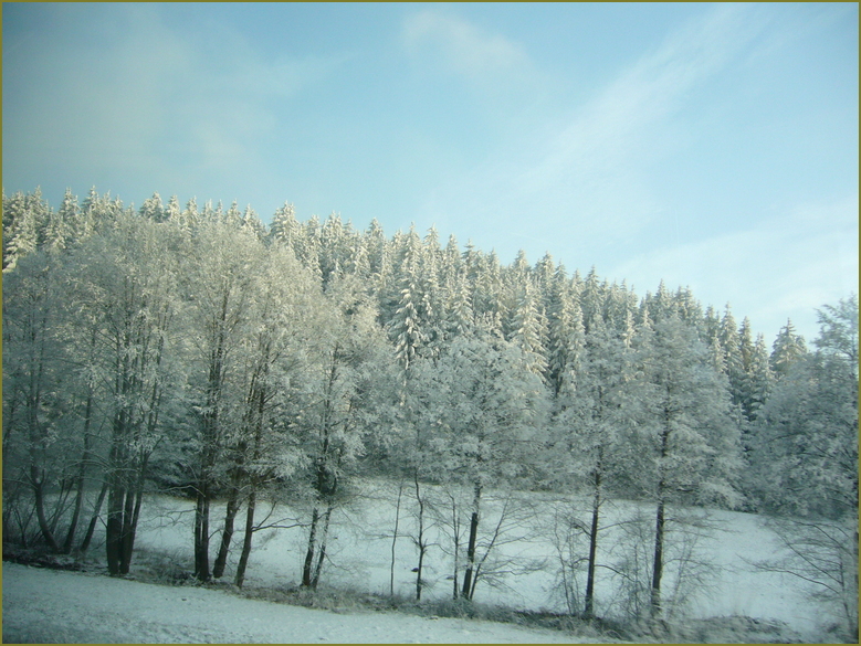 Winter auf der Frankenwaldrampe