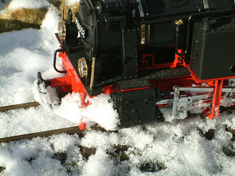 Winter auf der Gartenbahn