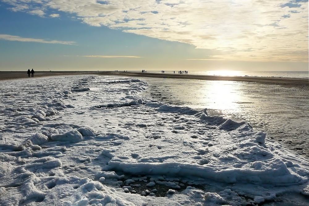 Winter auf der Sandbank