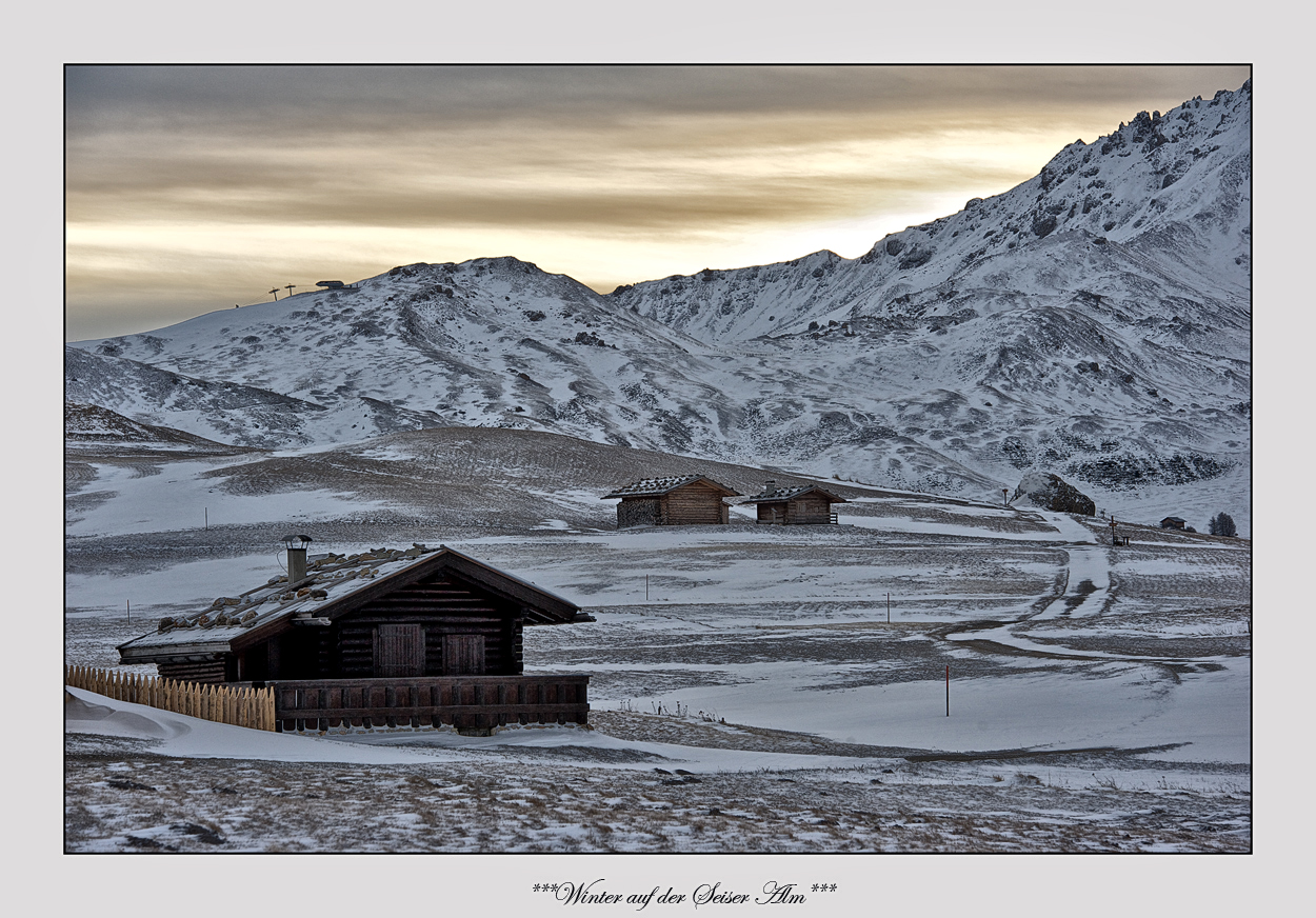 Winter auf der Seiser Alm