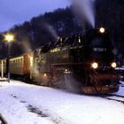 Winter auf der Selketalbahn im Harz