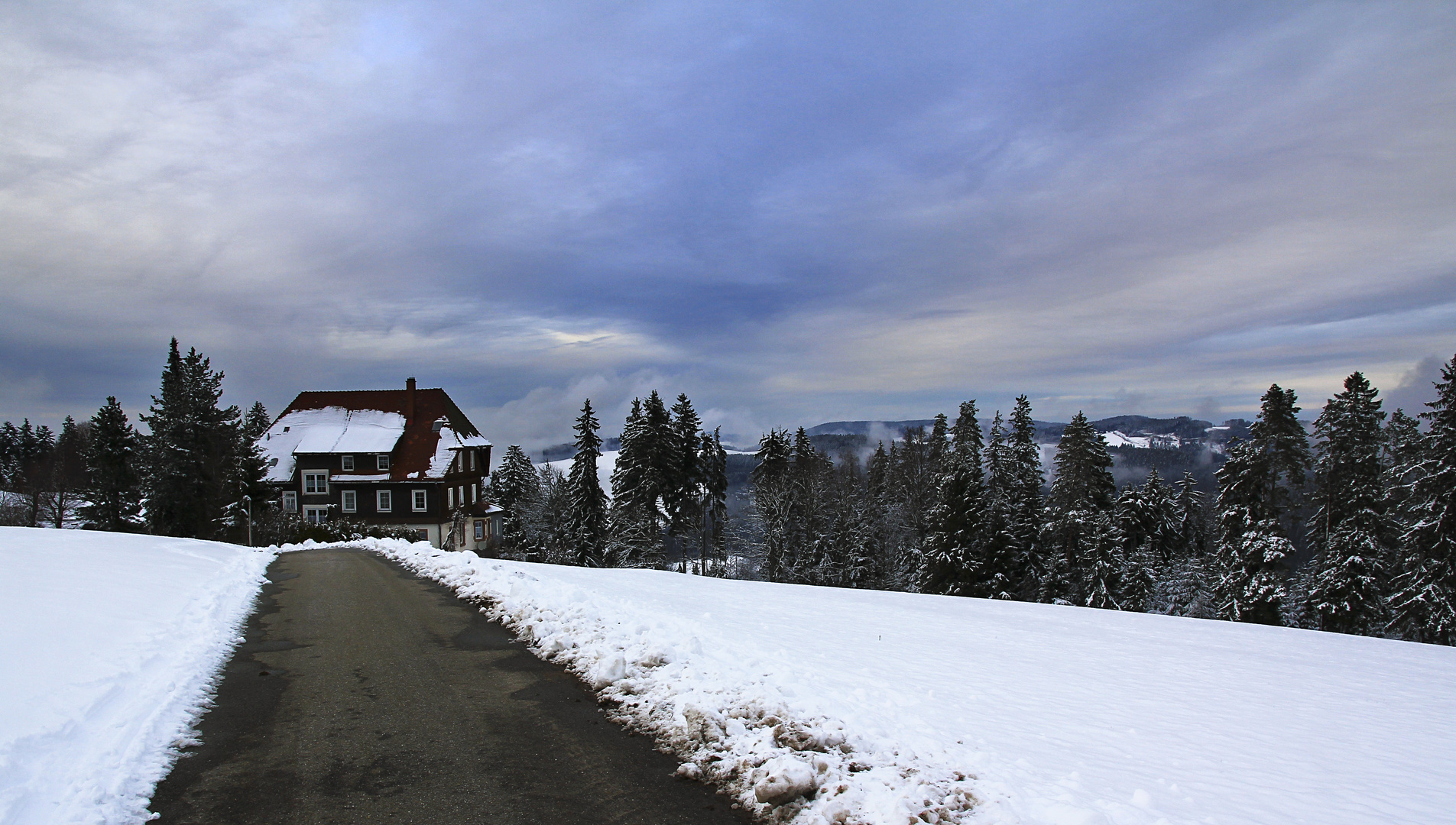 Winter auf einer Schwarzwaldanhöhe