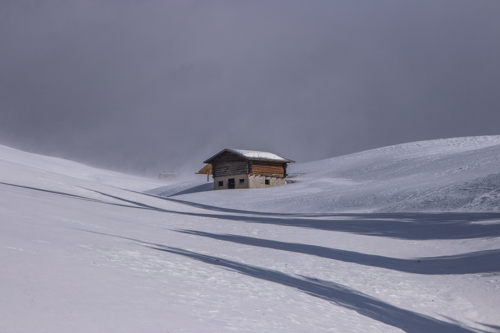 Winter auf einer Seiser Alm