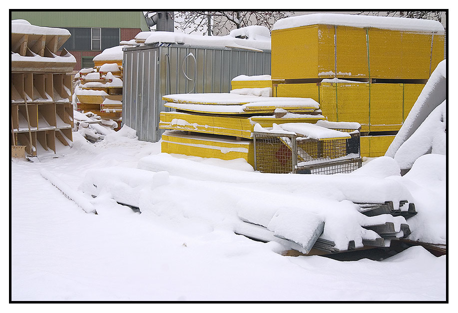 Winter auf unserer Baustelle