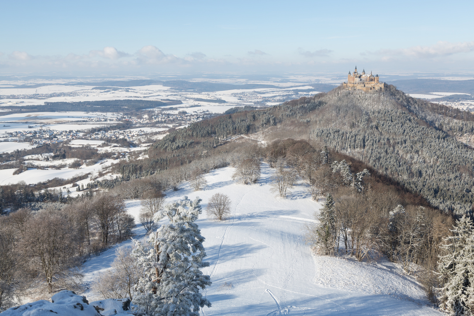 Winter bei der Burg Hohenzollern