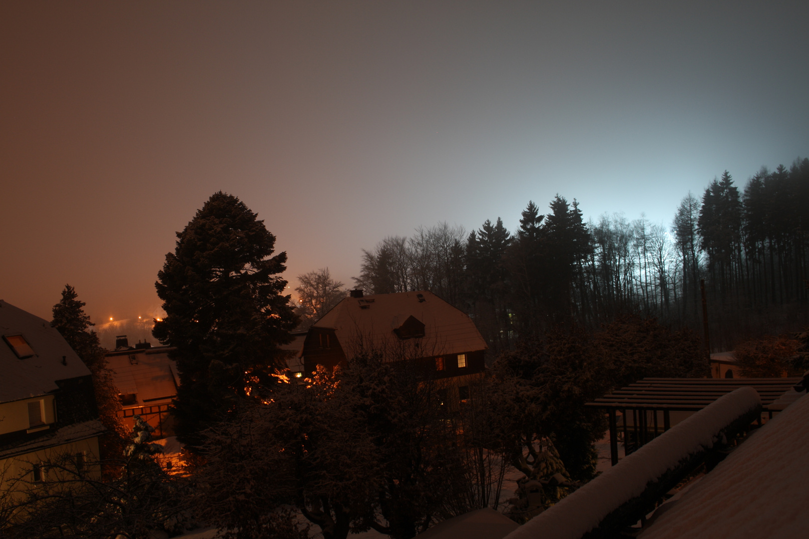 Winter bei Nacht und Nebel