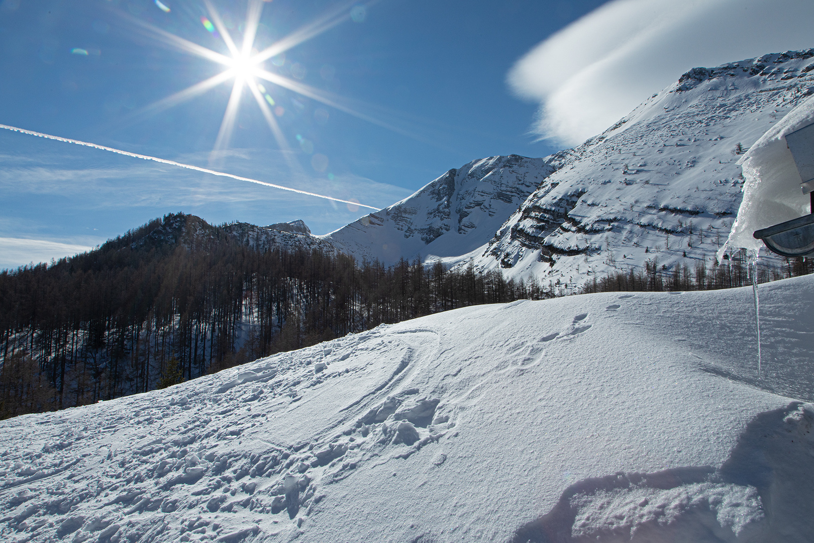 Winter-Berg-Landschaft