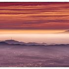 Winter Blick ins Rheintal mit dem Kaiserstuhl 