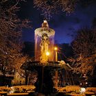 Winter-Brunnen in Zürich