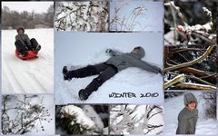 Winter-Collage (mein erster Versuch)