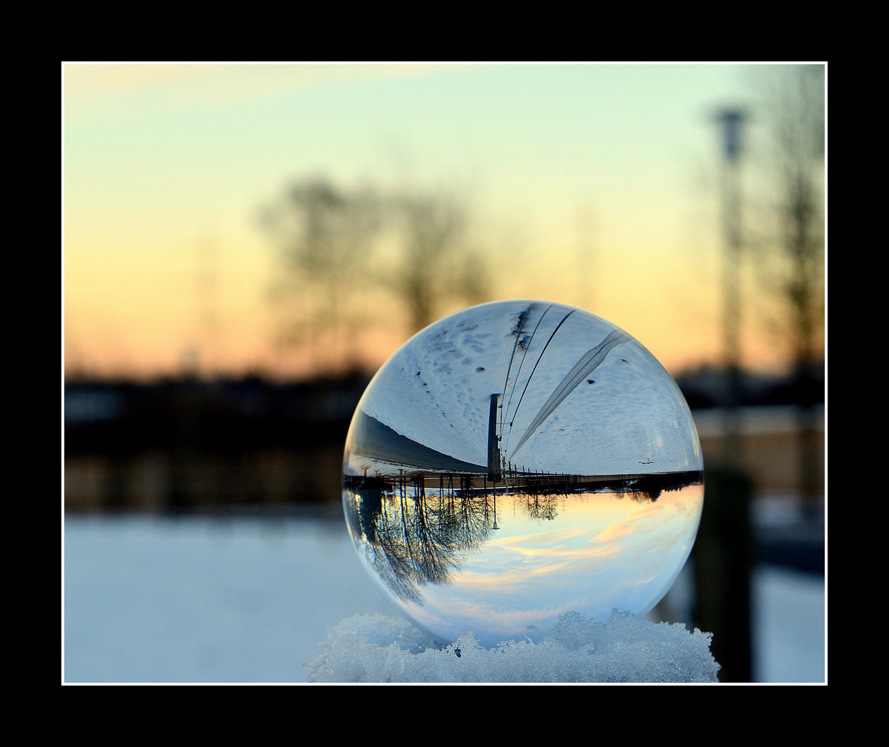 Winter durch die Glaskugel gesehen.....