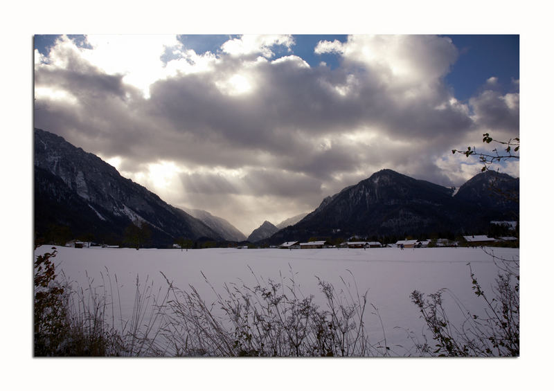 Winter einbruch in Ruhpolding