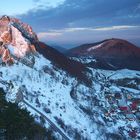 Winter evening on Vršatec