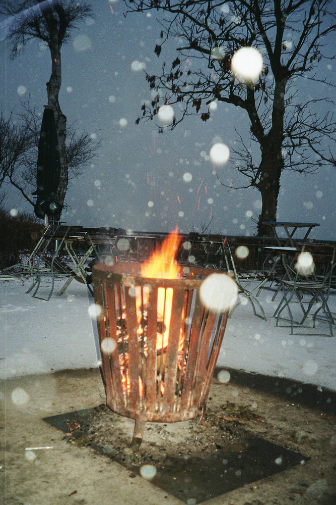 Winter-Feuer-Zauber