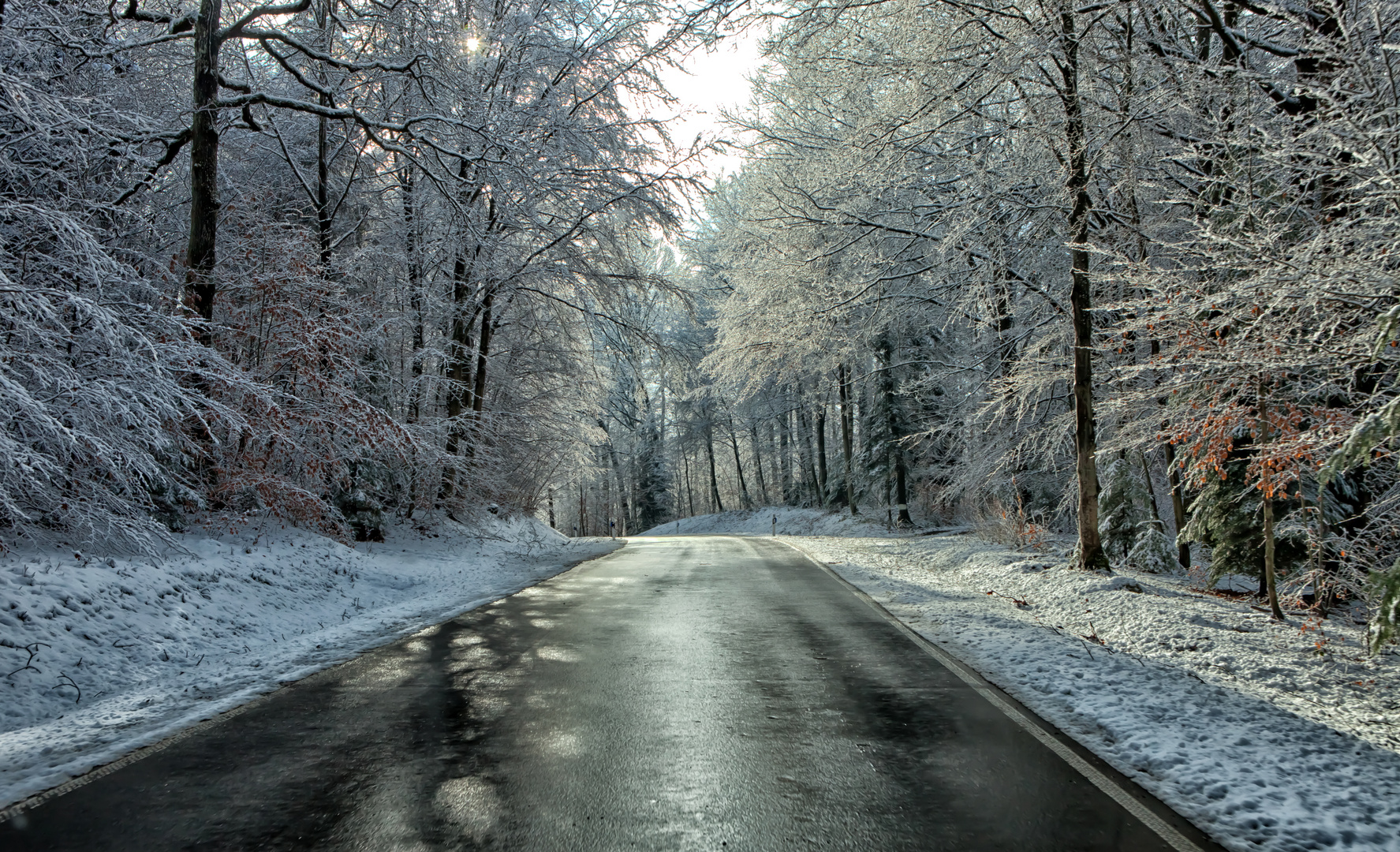 Winter für einen Tag