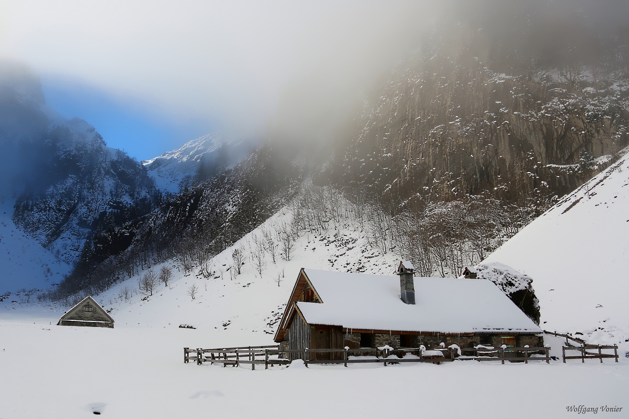 Winter hält Einzug am Seealpsee